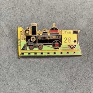 Vintage Lions International Club Pin Utah Golden Spike Montreal 1979 Train